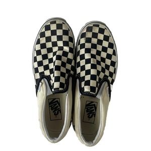Vans Black and White Checkered Athletic Shoes